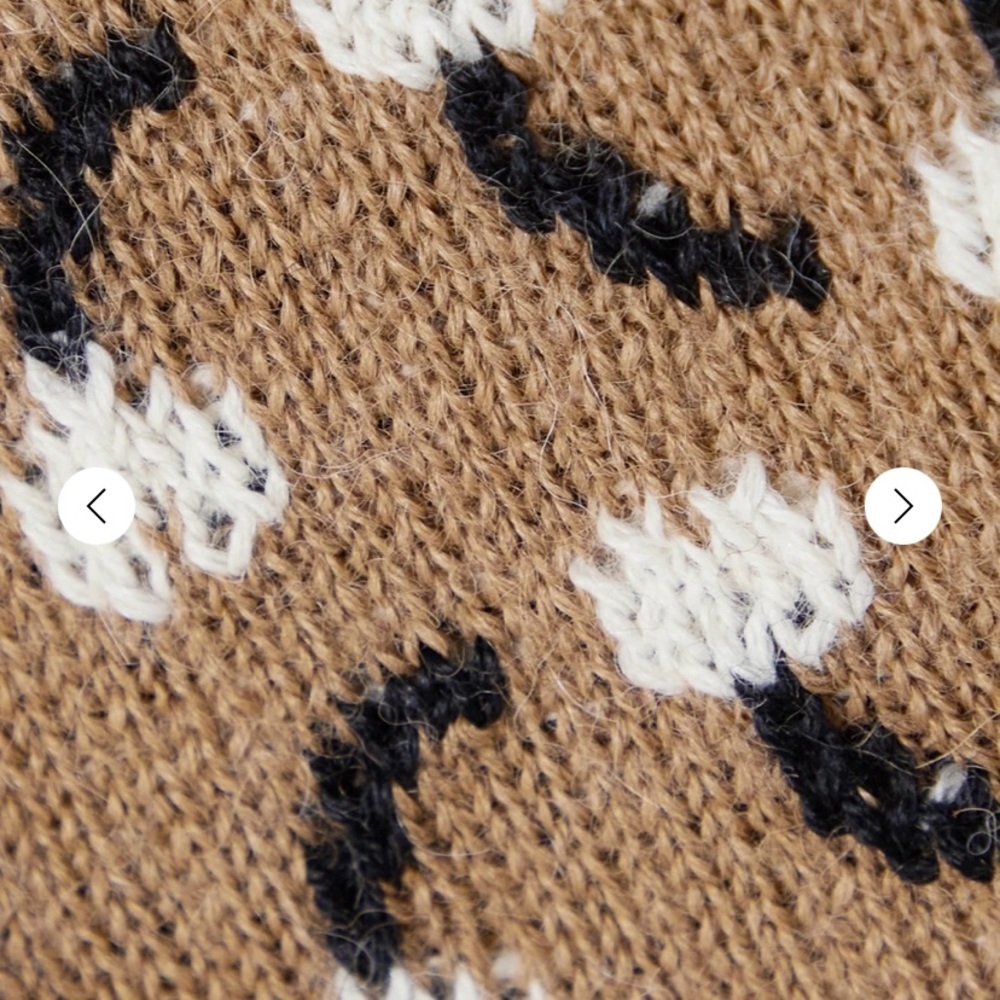 NWOT Batsheva Tulip intarsia alpaca cardigan - Picture 5 of 10